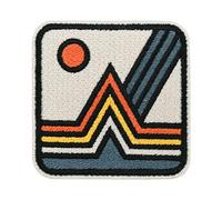 Finally Home Parche con cierre adherente - Retro Berg | Parches para senderismo, mochila, insignia de excursionista, parche para montañas