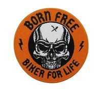 Finally Home Parche termoadhesivo - Biker for Life | Parches de moto para moto, sin born cráneo, parche para la espalda de la moto, parche para chaleco