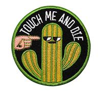 Finally Home Parche termoadhesivo con diseño de cactus touch me and die