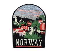 Finally Home Parche termoadhesivo con diseño de fiordo vikingo de Noruega