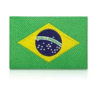 Finally Home Parche termoadhesivo de Brasil, bandera de Brasil, parche para planchar, camiseta de fútbol