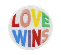 Finally Home Parche termoadhesivo - El amor gana LGBTQ | Arcoíris Parches, Orgullo Parche para planchar, Aplique, Remiendo