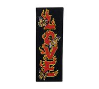 Finally Home Parche Termoadhesivo Ropa con Llamas de Amor con Mariposas para Planchar, Diseño de Mariposas