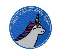 Finally Home | Parches Termoadhesivos de Planchado sin Costuras para Ropa| Parche Haz que los unicornios vuelvan a ser geniales unicornio |Aplique Codera Rodillera Bordado DIY