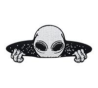 Finally Home | Parches Termoadhesivos de Planchado sin Costuras para Ropa| Parche Los extraterrestres vienen |Aplique Codera Rodillera Bordado DIY