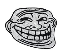 Finally Home Trollface Meme Parche termoadhesivo | Troll Face Patches Divertidos parches para planchar