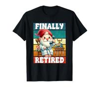 Finally Retired Dad Gnome For Men And Women Happy Retirement Camiseta