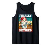 Finally Retired Dad Gnome For Men And Women Happy Retirement Camiseta sin Mangas