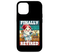 Finally Retired Dad Gnome For Men And Women Happy Retirement Carcasa para iPhone 12/12 Pro