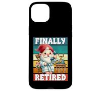 Finally Retired Dad Gnome For Men And Women Happy Retirement Carcasa para iPhone 15 Plus
