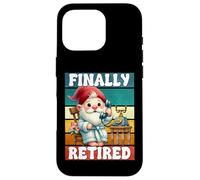 Finally Retired Dad Gnome For Men And Women Happy Retirement Carcasa para iPhone 16 Pro