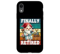 Finally Retired Dad Gnome For Men And Women Happy Retirement Carcasa para iPhone XR