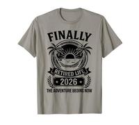 Finally Retired Life 2026 The Adventure Begins Now Hammock Camiseta