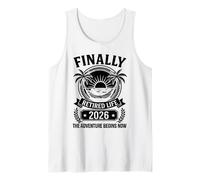 Finally Retired Life 2026 The Adventure Begins Now Hammock Camiseta sin Mangas