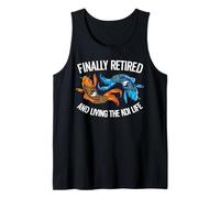 Finalmente Jubilado y viviendo la Vida Koi Camiseta sin Mangas
