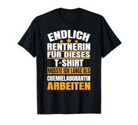 Finalmente pensión 2023 jubilación profesión laboratorio de química Camiseta