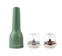 FinaMill GP813437-111SAG - Juego de molinillo de especias USB, plástico, verde salvia