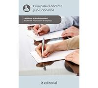 Financiación de empresas. ADGN0108 - Guía para el docente y solucionarios (SIN COLECCION)
