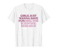 Financiación para la investigación científica Funny Gen Z Meme Scientist Camiseta gráfica económica, Hombre, Blanco, S