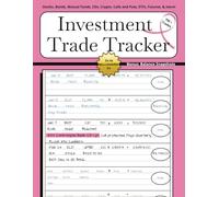 Financial Investment Trade Tracker for Ladies: Ledger with Easy-to-Read Print to record market trades regarding stock, bond, mutual fund, ETF, CD, ... Balances pages | 8.5x11 inches | 105 pages