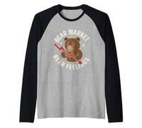 Finanzas Humor Accidente del mercado de valores Invertir Meme Stonks Camiseta Manga Raglan
