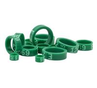 FINCA CASAREJO Anillas de Identificación para Aves | Pack 10 uds Anillos Cerrados 2026 para Las Patas de Canarios, Periquitos y Otros Pájaros | Diámetro 3,5 mm | Color Gris, Letra E