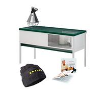 FINCA CASAREJO Criadora para Pollitos Eco - Criadora de Pollitos con Lámpara de Infrarrojos - Capacidad 50 - Incluye Gorro de Lana y Guía de Alimentación de Gallinas