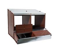 FINCA CASAREJO Ponedero para gallinas San ANTÓN - Nido con 2 Huecos para 8-9 gallinas - Cesta súper Amplia - Recoge Huevos limpios - Montaje sin Herramientas