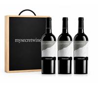 Finca La Garriga Perelada - Pack 3 Botellas de Vino Tinto 75 aja de Madera MySecretWine - D.O. Empordà - Selección para Regalo