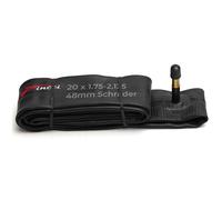 Fincci Cámara Bicicleta 20 Pulgadas 20x1.75-2.125 Válvula Schrader Caucho Reforzado Compatible BMX, Bicicletas Niños, Plegables, Montaña y Eléctricas E-Bike para Montaje Fácil y Resistencia Pinchazos