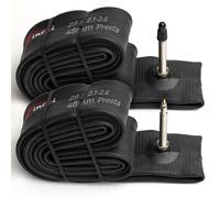 Fincci Camara Bicicleta 29" - Pack de Cámaras 29 x 2.10 x 2.2 x 2.3 x 2.35x2.4x2.5 x 2.6 con Válvula Presta de 48mm - para Neumáticos MTB y Bicicletas Eléctricas, Estáticas, de Montaña y de Carretera