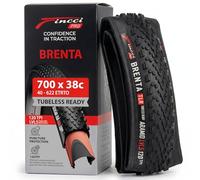 Fincci Cubierta 700x38c Rigida 40-622 Plegable Tubeless 120TPI Antipinchazo | Cubierta Bicicleta 700 x 38 Tubeless con 120TPI y Protección Antipinchazo de Aramida de 1 mm para Presión 50-80 PSI