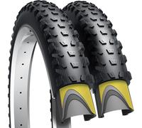 Fincci Cubierta Bicicleta 27.5 x 2.35 - Plegable 27.5 MTB con Protección Antipinchazos 1 mm Nylon 60 TPI, para Bicicletas de Montaña y Eléctricas 57-584, Ideal para Barro, Off-Road y Enduro