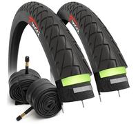 Fincci Cubierta MTB 26x1.95 ETRTO 50-559 Antipinchazos 3 mm con Cámara | Neumático MTB 26x1.95, ETRTO 50-559, Protección Antipinchazos 3 mm y Cámara - Para Carretera, Montaña y Bici Híbrida