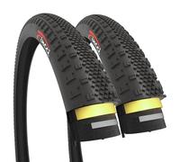 Fincci Cubiertas 700x38c ETRTO 40-622 Plegables Antipinchazos 1 mm (Pack 2) | Neumáticos Plegables 700x38c, ETRTO 40-622 y Protección 1 mm - Para Eléctrica, Carretera, Bici MTB, Montaña y Turismo