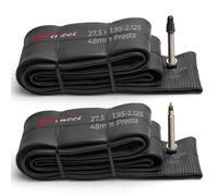 Fincci Par 27,5 x 1,95 2,125 Pulgadas 48mm Cámara de Aire Presta Válvula Interior para Carretera MTB Montaña Hibrida Bici Bicicleta (Paquete de 2)