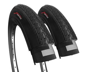Fincci Par Cubierta 26x1.50 Pulgadas 40-559 Lisas Cubiertas para Carretera MTB Montaña Hibrida Bici Bicicleta con Neumaticos 26 x 1.5 (Paquete de 2)