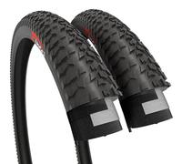 Fincci Par de Cubiertas Bicicleta 20 x 1.95 Pulgadas Plegables - Neumáticos BMX 53-406 para MTB, BMX Freestyle, Bicicleta Infantil y Adolescente - Pack de 2 Cubiertas