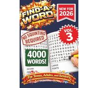 FIND-A-WORD Search- New for 2026! 4000 Words-NO SQUINTING REQUIRED! VOL 3: FIND-A-WORD Puzzle book for all ages. Great for vacation, holidays at home, ... 6X9 FORMAT (FIND-A-WORD 15 Volume Series)