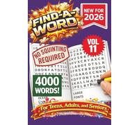FIND-A-WORD Search Puzzle Book- New for 2026! 4000 Words-NO SQUINTING REQUIRED! VOL 11: . Puzzles to keep you entertained for hours. Great for ... 6x9 Format. (FIND-A-WORD 15 Volume Series)