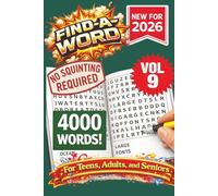 FIND-A-WORD Search Puzzle Book- New for 2026! 4000 Words-NO SQUINTING REQUIRED! VOL 9: FIND-A-WORD Search Puzzle book for all ages. Puzzles to keep ... 6x9 Format. (FIND-A-WORD 15 Volume Series)