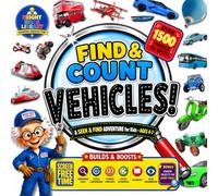 Find and Count Vehicles: A Fun Interactive Search and Find Vehicles Book for Kids with Over 1,500 Pictures to Spot to Help Learn Colors and Practice Counting (Find and Count Books for Kids Ages 4-7)
