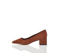 find. Block Heel Suede Zapatos de Tacón, Marrón Brown, 36 EU