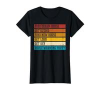 Find Dream House, Get Outbid, Find New House, Get Loan, Get Camiseta gráfica económica, Mujer, Negro, M