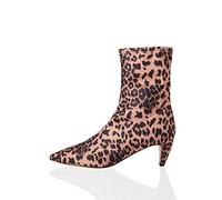 find. Leopard Stretch Kitten Heel Botines, Marrón Brown, 39 EU