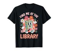 Find Me At The Library Bibliotecario Ratón De Biblioteca Camiseta