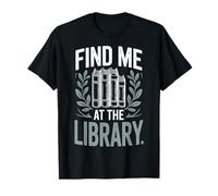 Find Me At The Library Bibliotecario Ratón De Biblioteca Camiseta