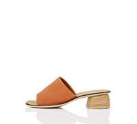 FIND Soft Leather Mule Sandalias de Punta Descubierta, Marrón (Azalea Peach), 39 EU