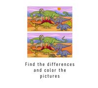 Find the differences and color the pictures