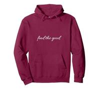 Find The Good. Sudadera con Capucha, Unisex para Adultos, Granate, S